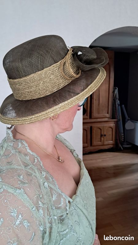 Chapeau de cérémonie dégradé de vert (image 3)