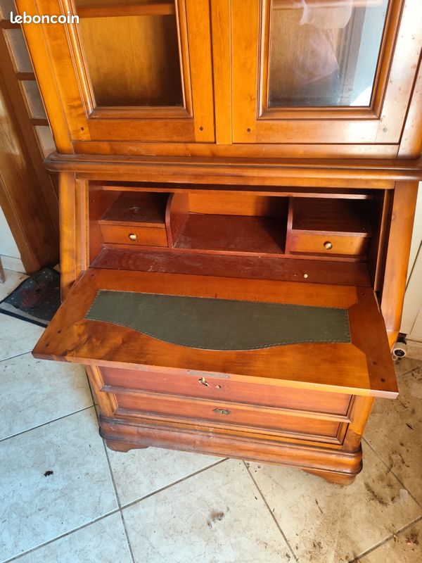 Secrétaire buffet merisier (image 3)