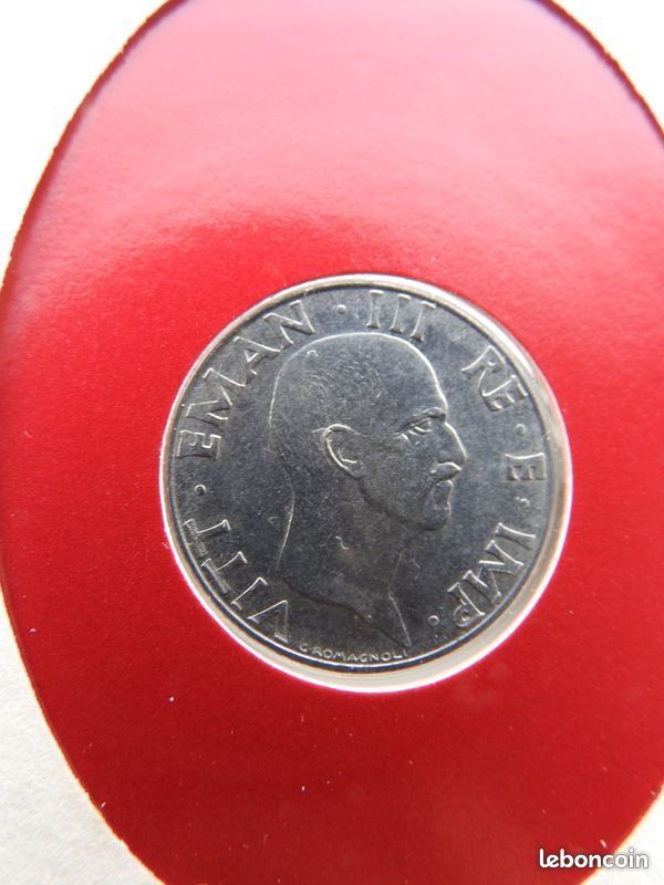 Pièce monnaie Italie 50 Centimes Victor Emmanuel 1940 Coins Enveloppe timbrée (image 4)