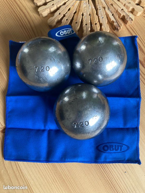 Boules pétanque Obut Match 120 poids 720, diamètre 73 - Sport & Plein air