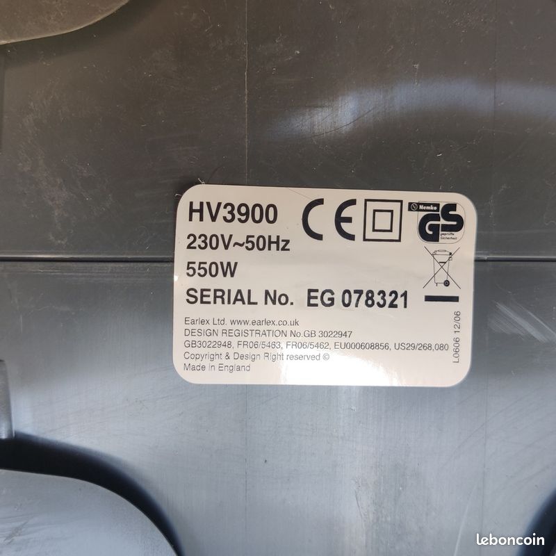 Pistolet à peinture HVLP Earlex Spraypack HV3900 – 550W – Complet (image 9)