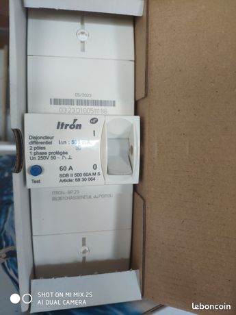 Disjoncteur Différentiel Sélectif Schneider 60A 500mA - 2 Pôles, 250V, Neuf, Fabriqué En Hongrie