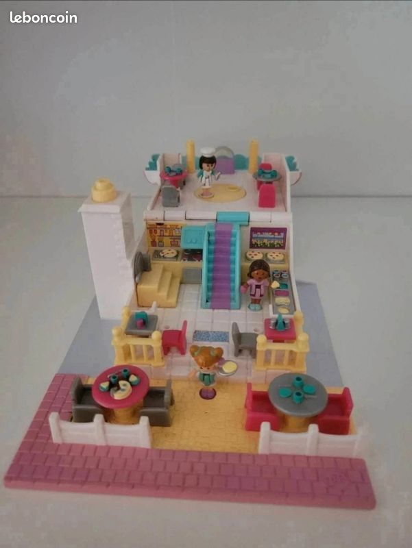 Polly Pocket Polyville Pizzeria - Jeu Complet - Neuf Sans Emballage