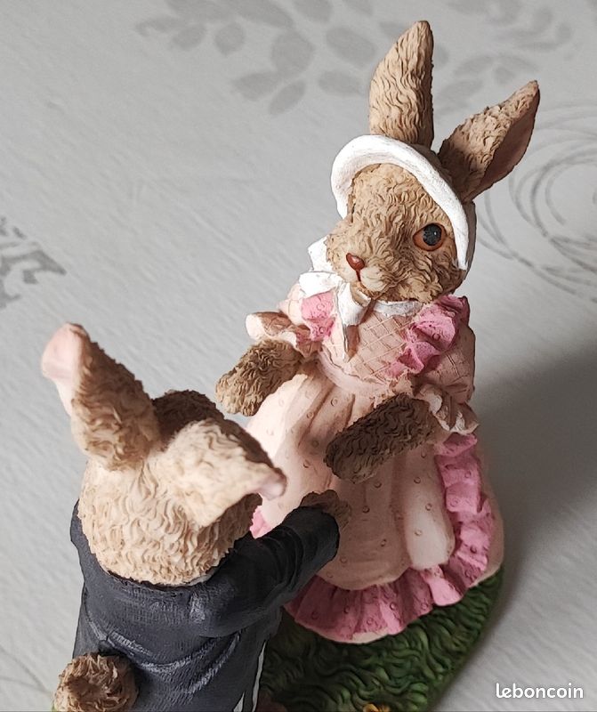 Décoration couple lapins dansant (image 3)