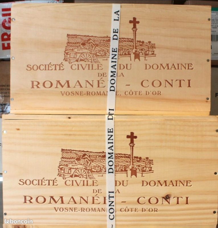 Caisse En Bois Vide Domaine De La Romanée Conti - Emballage Unitaire