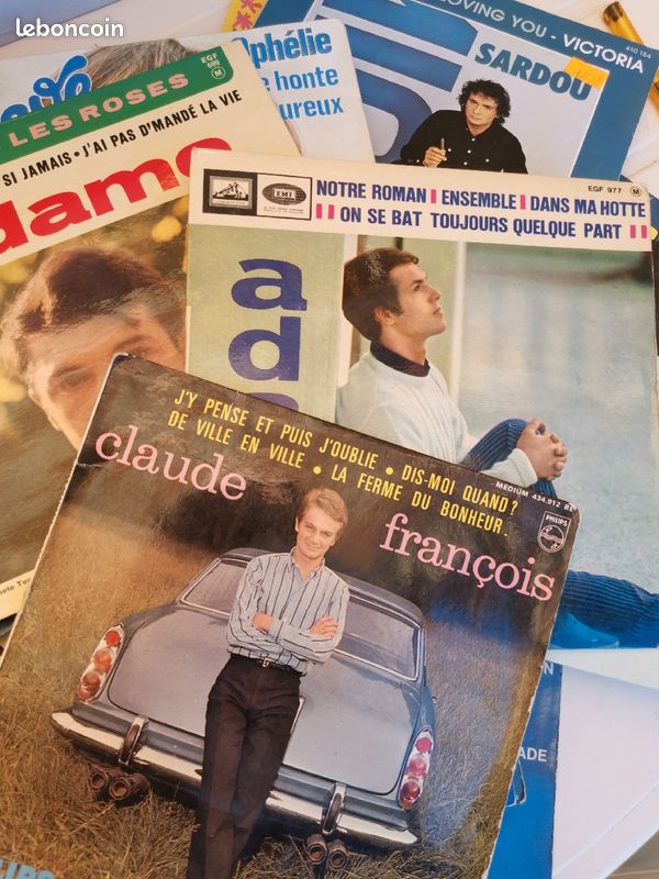 Lot de 90 disques 45 tours vynil ' (image 2)