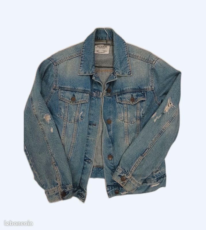 👖 Veste en jean Pull&Bear – Bleu – Style casual (image 1)