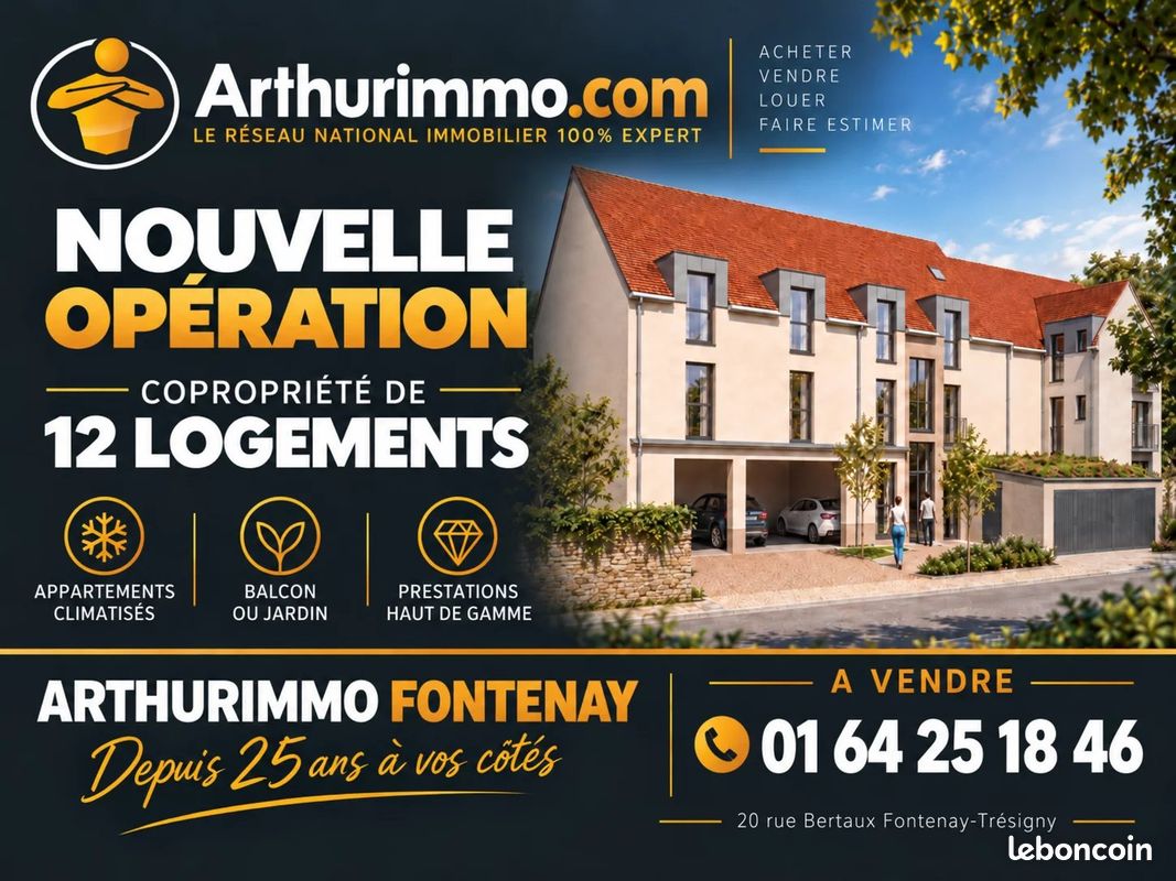 Appartement 2 pièces 45 m² · à Fontenay-Trésigny · 45 m² · 180 000 €