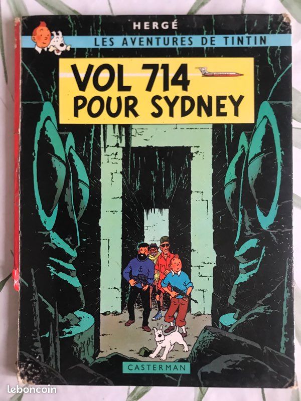 Rare Bd Les Aventures De Tintin Vol 714 Pour Sydney Hergé 1968 B37 Casterman (image 1)