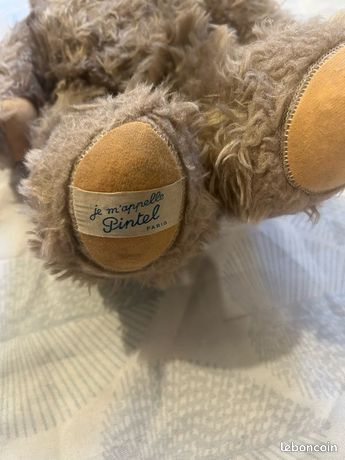 Tricycle à Tirer Pintel Avec Ours En Peluche - Jouet Ancien Français (occasion)