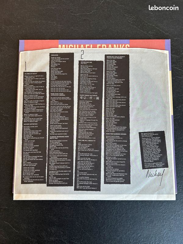 Michael Franks – Passionfruit 1983 (image 3)