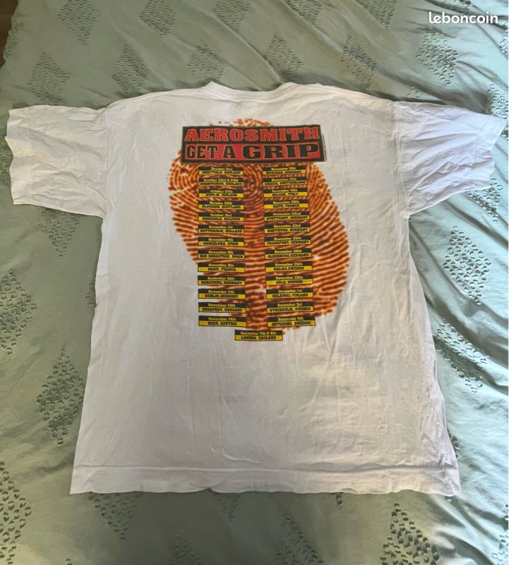 T-shirt Vintage Aerosmith 1993 Get A Grip Tour XL Original (image 2)