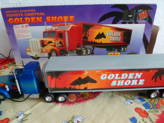 Remorque Matchbox Convoy Kenworth 1981 - Bleue Avec Bateau - Vintage