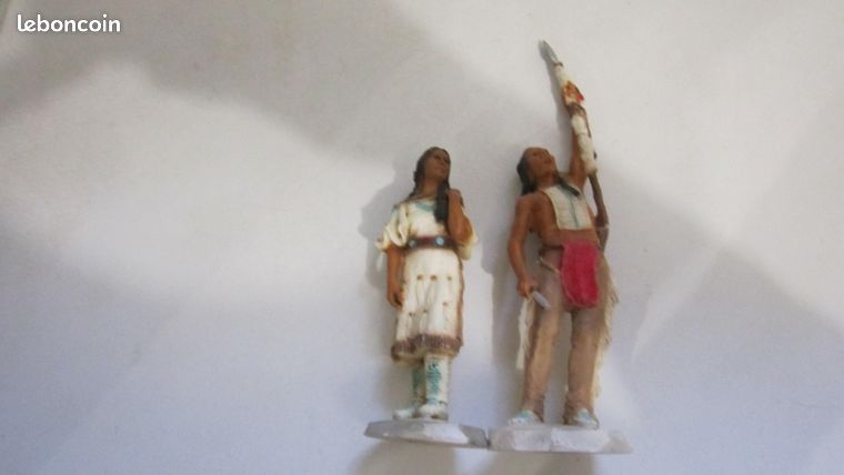 Petite Fille Indienne Avec Chien - By Castagna 1996 - 28X24 CM - Figurine - Rare | eBay