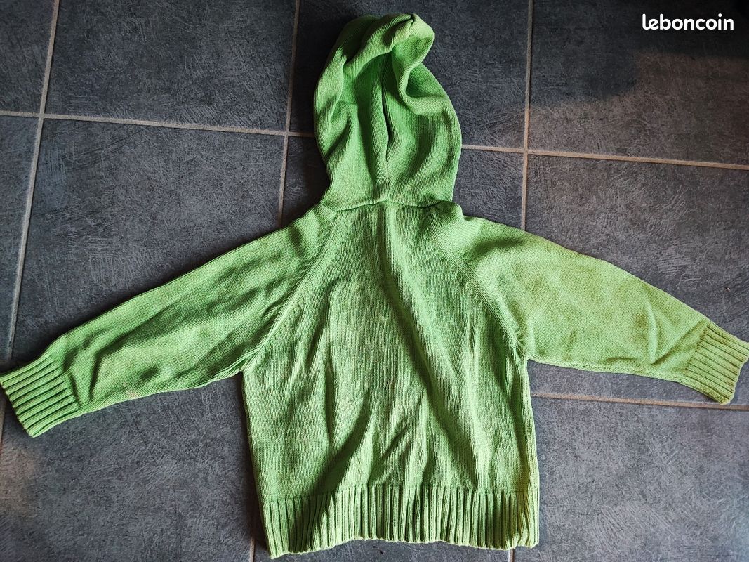 Gilet vert 5 ans - 108 cm - Okaïdi (image 2)
