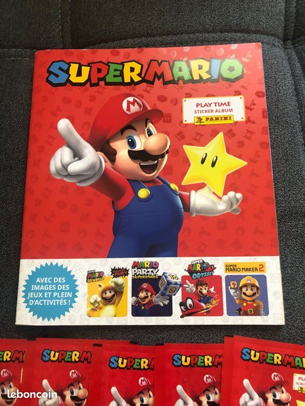 Panini Super Mario - Play Time (2023) - Pack De 15 Sachets D'Autocollants à Collectionner