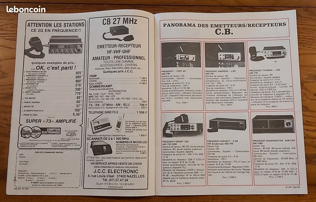 Revue ”Le Haut Parleur” N° 1661 Spécial hobbies Rassemblement CBistes au Mans (image 5)