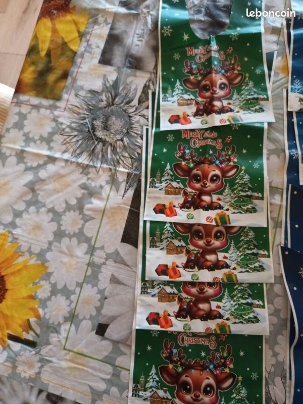 10 petits sachets noel 13x20cm (image 1)