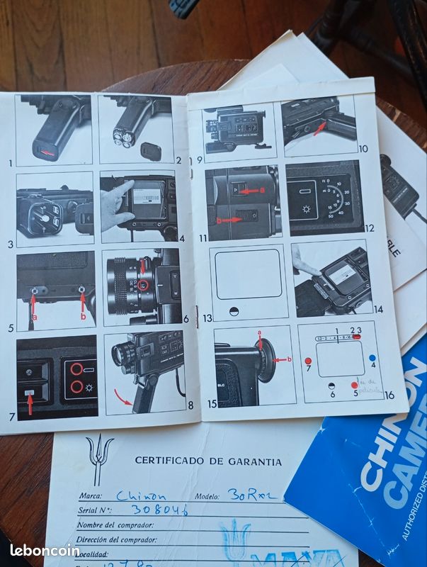 ANCIENNE CAMERA SUPER 8 Chinon R 60Xl Sonore EUR 12,00 - FR