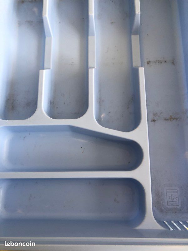 Rangement couverts plastique bleu (image 3)
