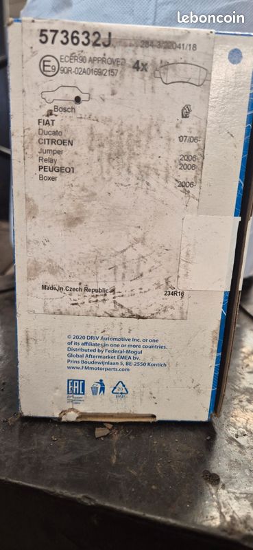 Plaquette de frein AR (image 1)