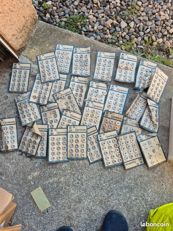 Paire de boutons en plastique vintage des années 1920-30. - Canada