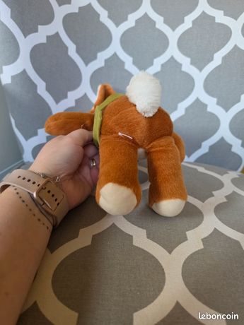 Lili Et Jeannot Jemini Pierre Lapin Peluche Hochet 23 Cm - Doudou Doux Avec Étiquettes