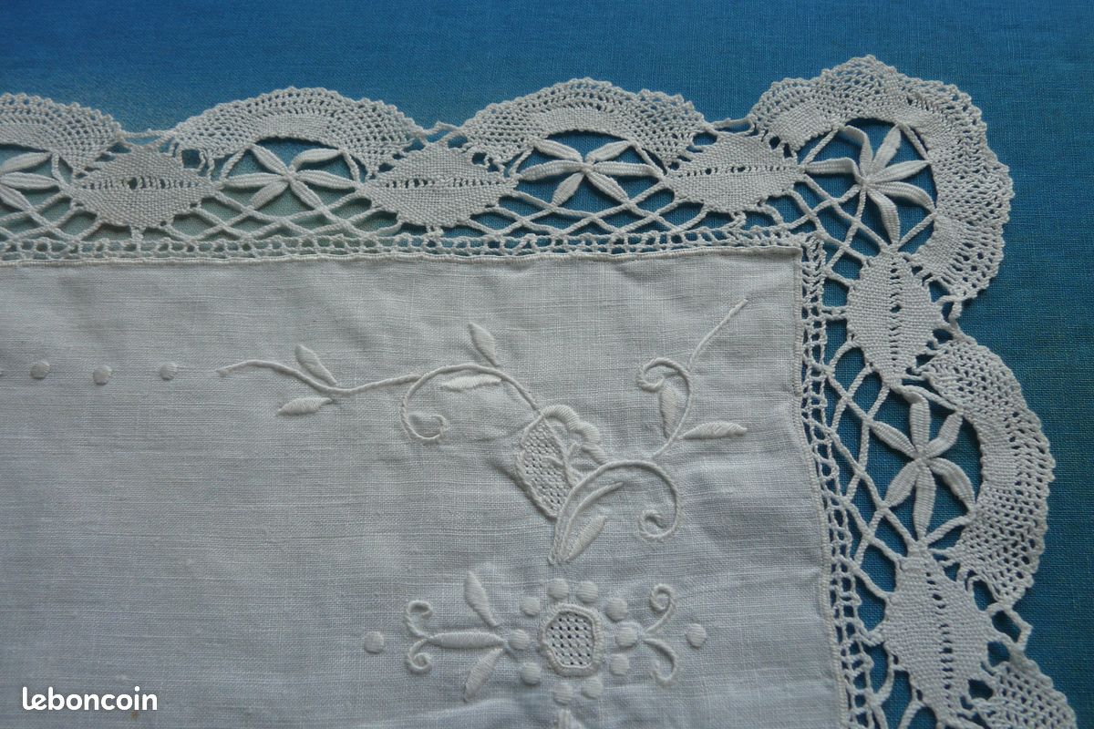 Napperon rectangulaire modèle cathy aspect dentelle
