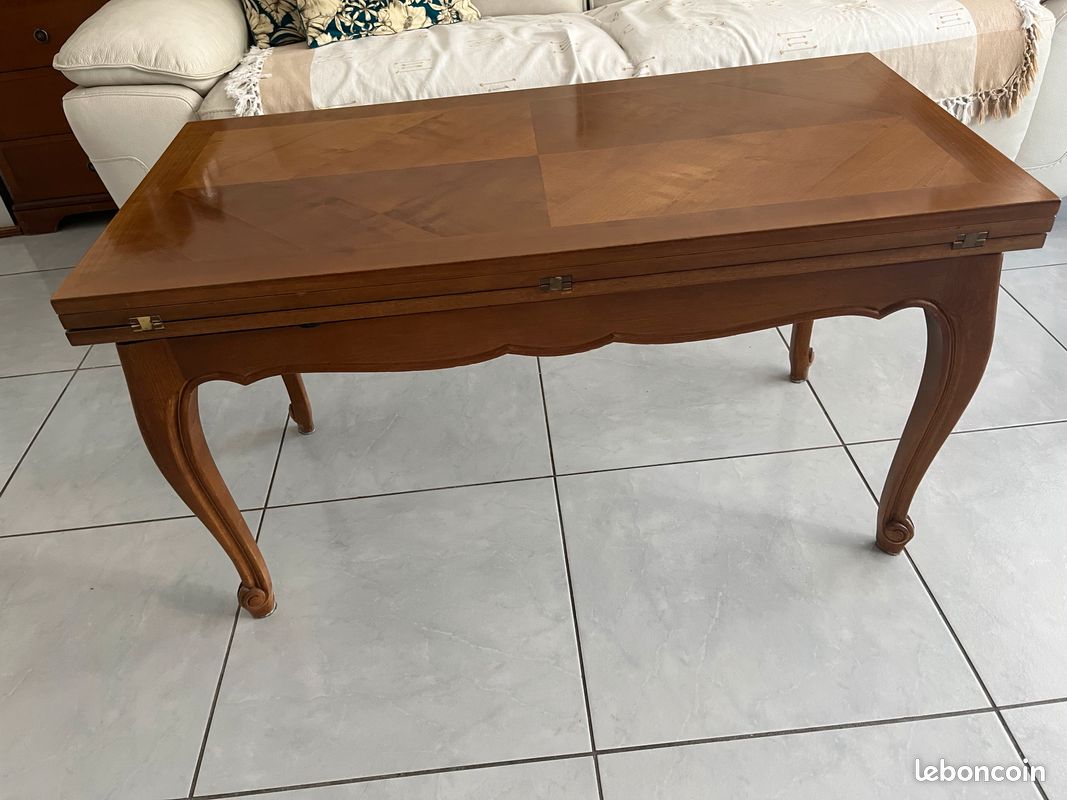 Table Louis XV merisier transformable (image 1)