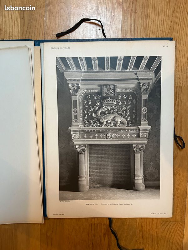 Recueil "Châteaux de France" - Intérieurs et Extérieurs - Touraine Hector Saint Sauveur (image 8)