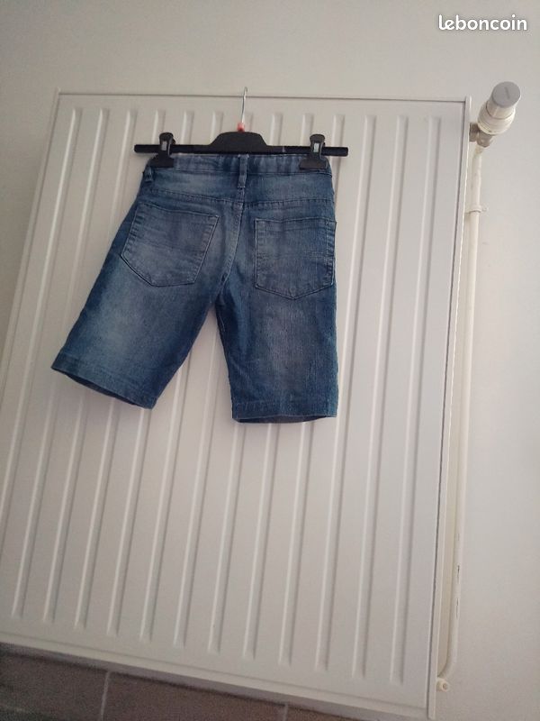 Short en jean bleu marine garçon (image 2)