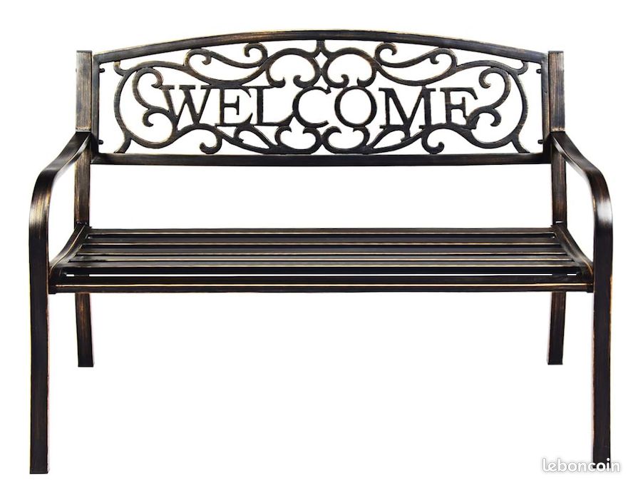 Banc de Jardin Vintage (Charge 320 kg), (127x63,5x89cm) (Bronze) - Neuf – Livraison en 6 jours ⭐ (image 1)