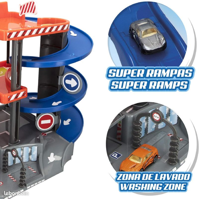 ColorBaby Speed & Go – Tráiler De Juguete Con Excavadora Y Volquete, Escala 1:14, Luces, Sonidos Y Fricción (39297)