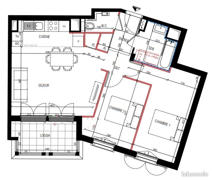 Appartement a louer le plessis-robinson - 3 pièce(s) - 60 m2 - Surfyn
