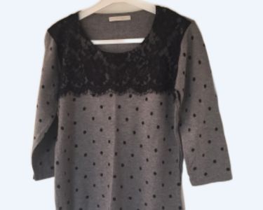 Pull 2-en-1 col détails froufrou - 15,00 € - Armand Thiery
