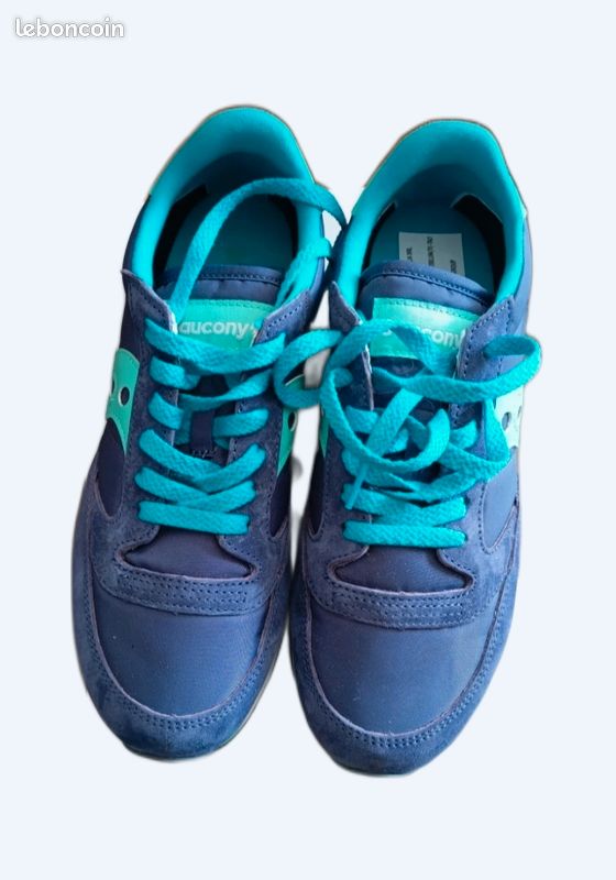 Sneakers femme Saucony jazz triple navy/turquoise pointure 40