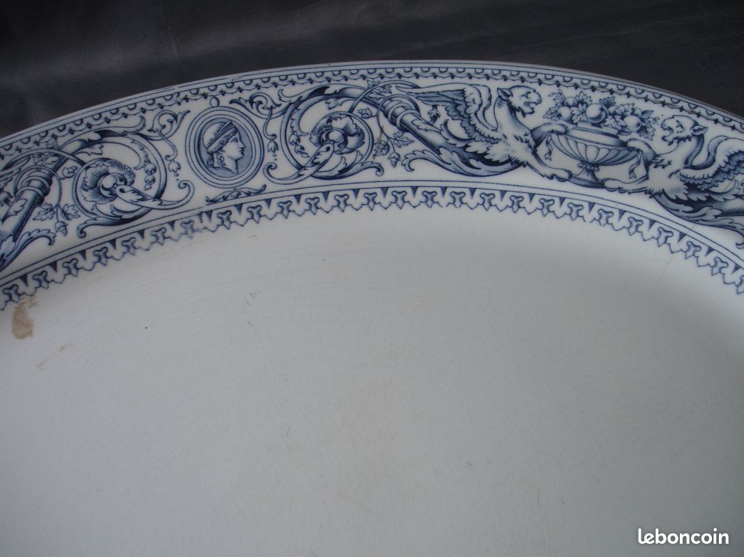 Plat de service en faïence (image 4)