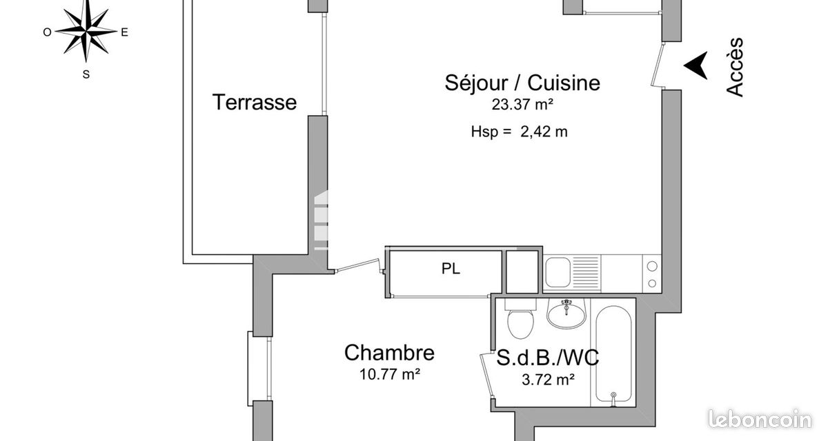 Appartement 2 pièces 38 m² · à Fourques · 38 m² · 604 €/mois
