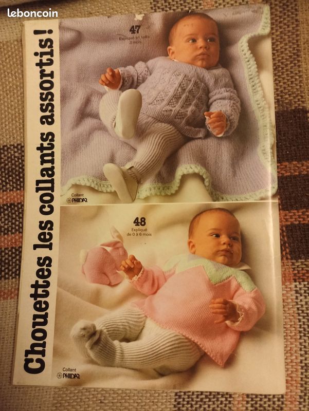 Catalogue Ancien De Laine Et Tricot Phildar N°144 - Thème Layette Bébé - Année 1987 - Occasion