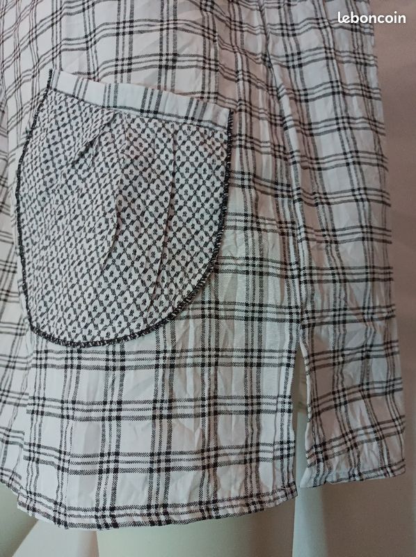 Tunique à carreaux vintage taille 4 (image 6)