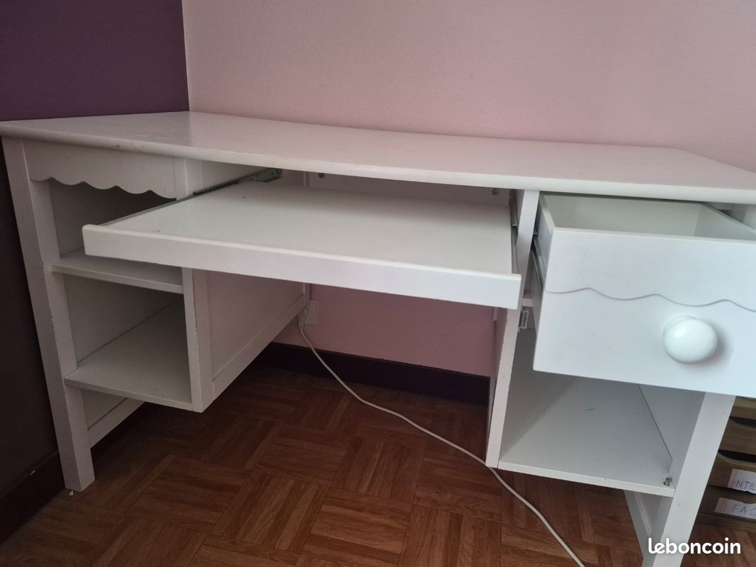 Bureau blanc enfant (image 1)