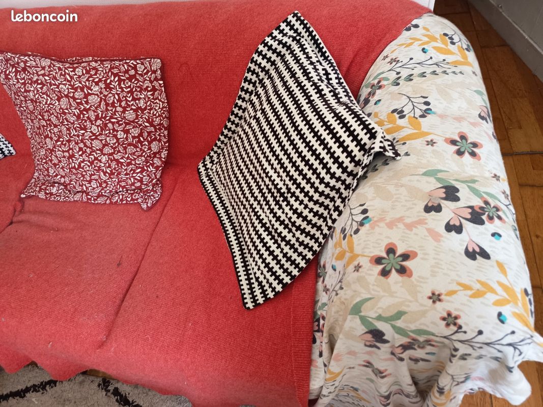 Coussin 3e piece bordeaux judaïque 🌱 (image 1)