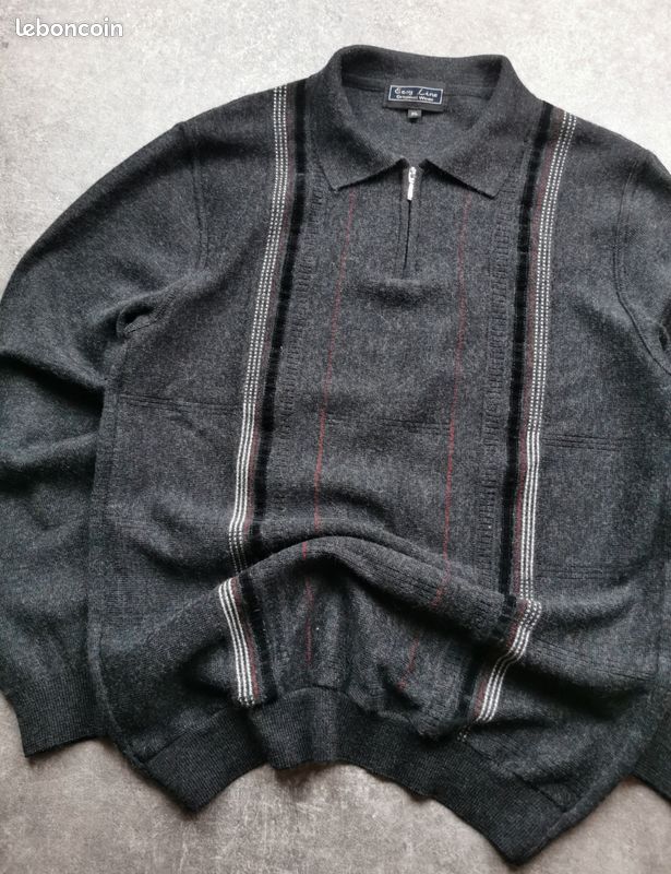 Pull vintage Easy Line en laine année 80 90 (image 3)