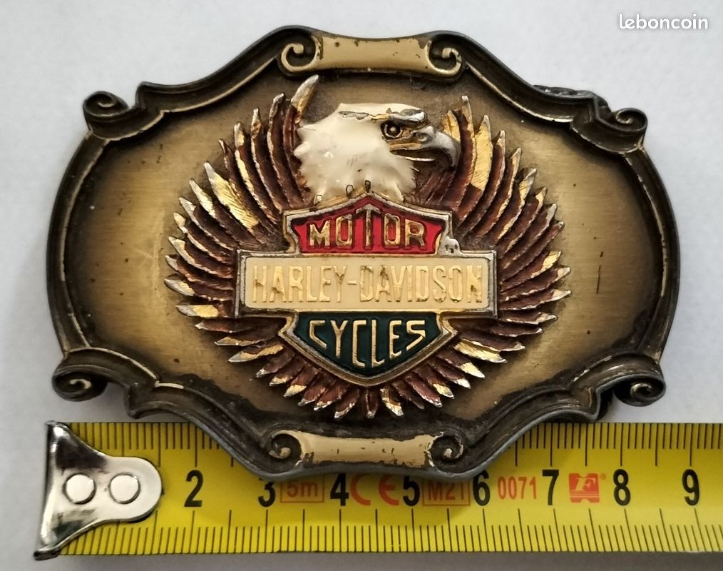 Boucle De Ceinture & Porte-clés Harley-Davidson - Style Western Aigle - Multicouleur