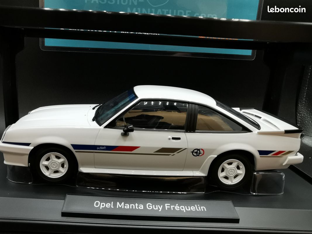 Miniature Opel Manta Guy Frequelin 1984 Blanc échelle 1/18 Par NOREV - Modèle Réduit Collection, Détaillé | Idéal Cadeau Passionné Automobile, Rallye