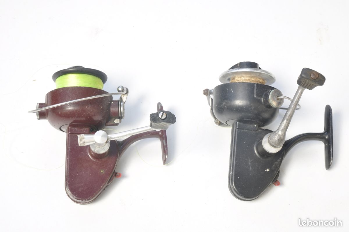 Pêche ancien LOT de 2 moulinets BRETTON 804 collection 1970's (image 2)