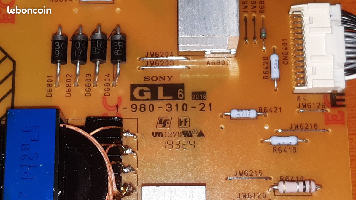 Carte D'alimentation Sony TV KD-55XH8196 D'occasion Pièce Compatible
