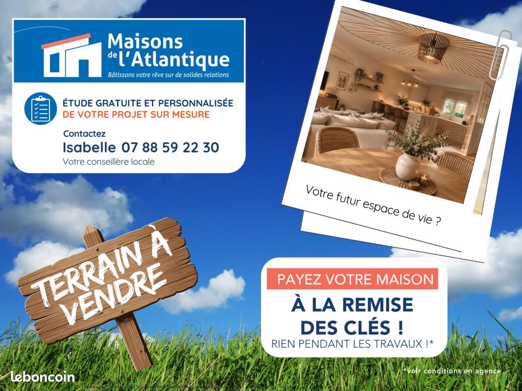 Terrain 930 m² · à Grandchamp-des-Fontaines · 145 000 €