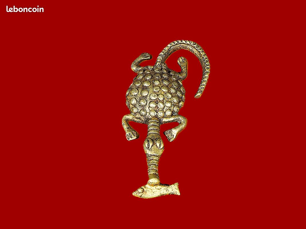 ANCIEN POIDS D'OR AKAN PERSONNAGE ART AFRICAIN