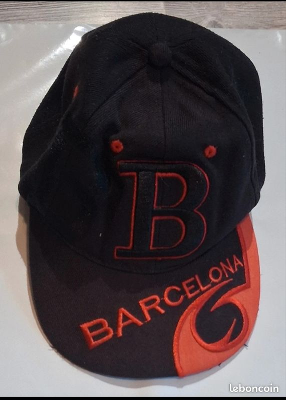 casquette vintage Kappa Barca Barcelone avec un grand logo rouge bleu